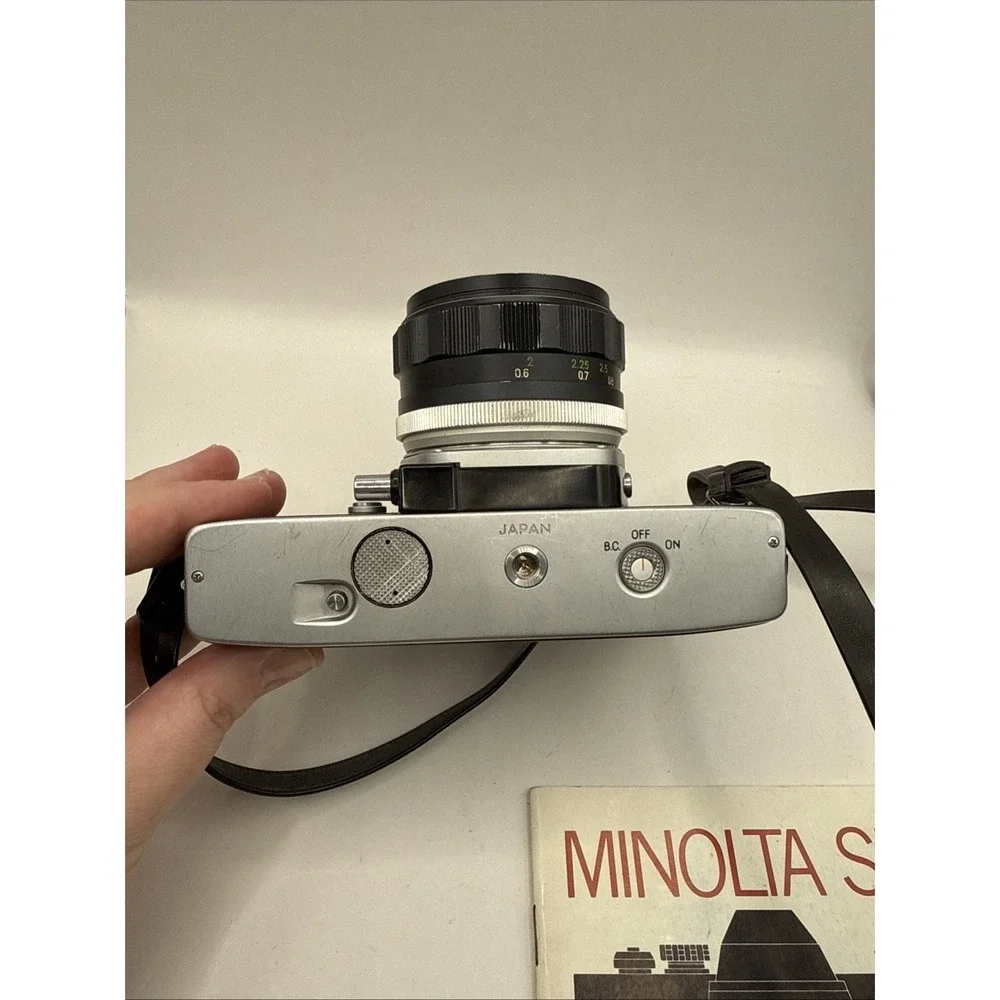 Minolta SRT‎ 101 SLR 35mm Film Camera & Case With MC Rokkor-PF f=58mm 1:1.4 Lens